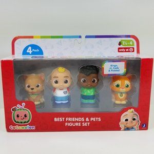 Coco Melon Best friends  & pets action Figures set of 4